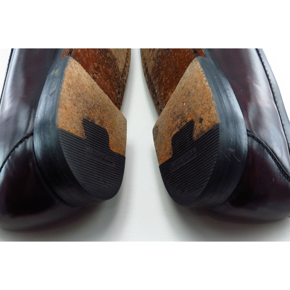 Cole Haan Shoes Sz 9.5 C Almond Toe Brown Loafer Leather Men - Picture 6 of 7